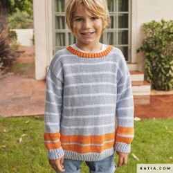 Pull rayé pour garçon avec Alabama de Katia