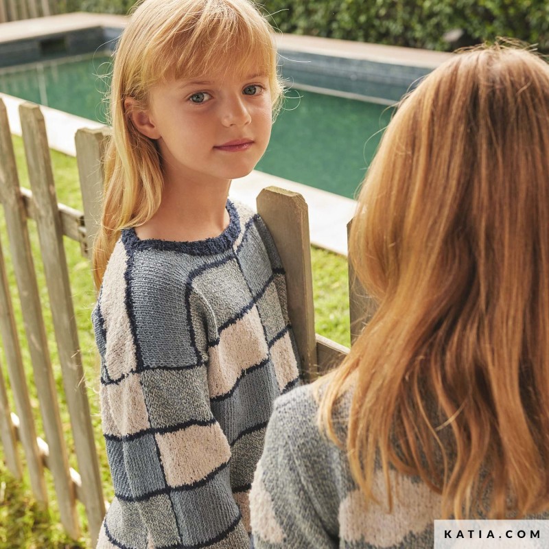 Pull Colorblock pour enfant avec Blue Jeans de Katia