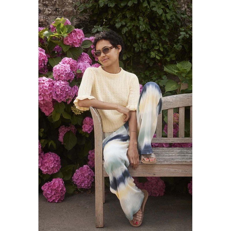 Pull manches courtes femme avec Bliss de Lang Yarns WoolAddicts