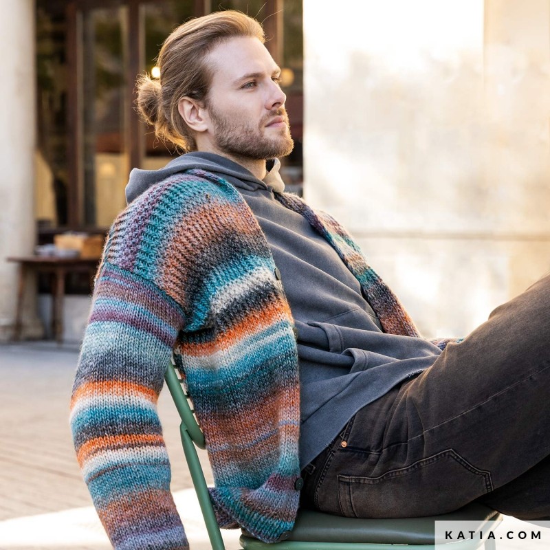 Gilet pour homme avec Aztéca de Katia