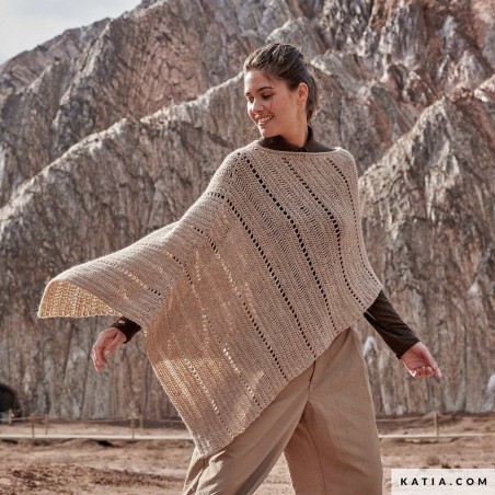 Poncho femme au crochet avec Alpaquina de Katia Poncho femme au crochet avec Alpaquina de Katia