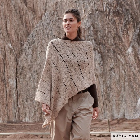 Poncho femme au crochet avec Alpaquina de Katia Poncho femme au crochet avec Alpaquina de Katia