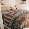 Couverture effet Patchwork avec Washi de Katia Couverture effet Patchwork avec Washi de Katia