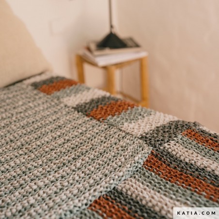 Couverture effet Patchwork avec Washi de Katia Couverture effet Patchwork avec Washi de Katia