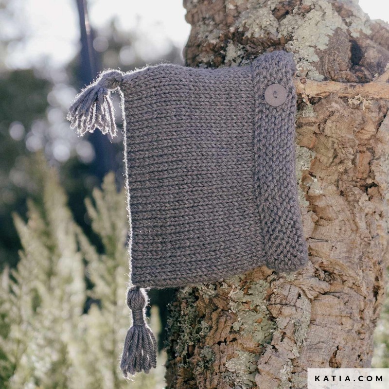 Bonnet bébé à pompon avec Mérino Aran de Katia