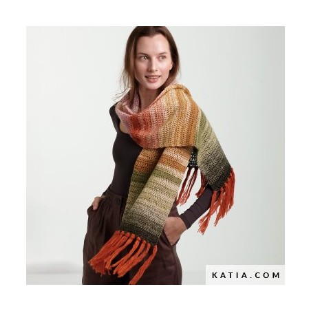 Écharpe femme avec Illusion Mérino de Katia Concept Écharpe femme avec Illusion Mérino de Katia Concept