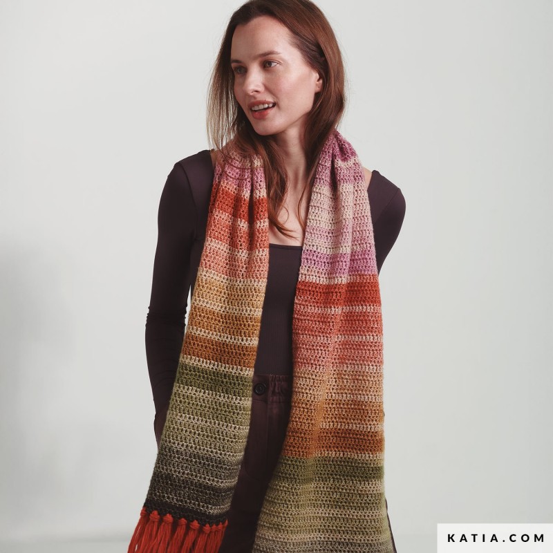 Écharpe femme avec Illusion Mérino de Katia Concept