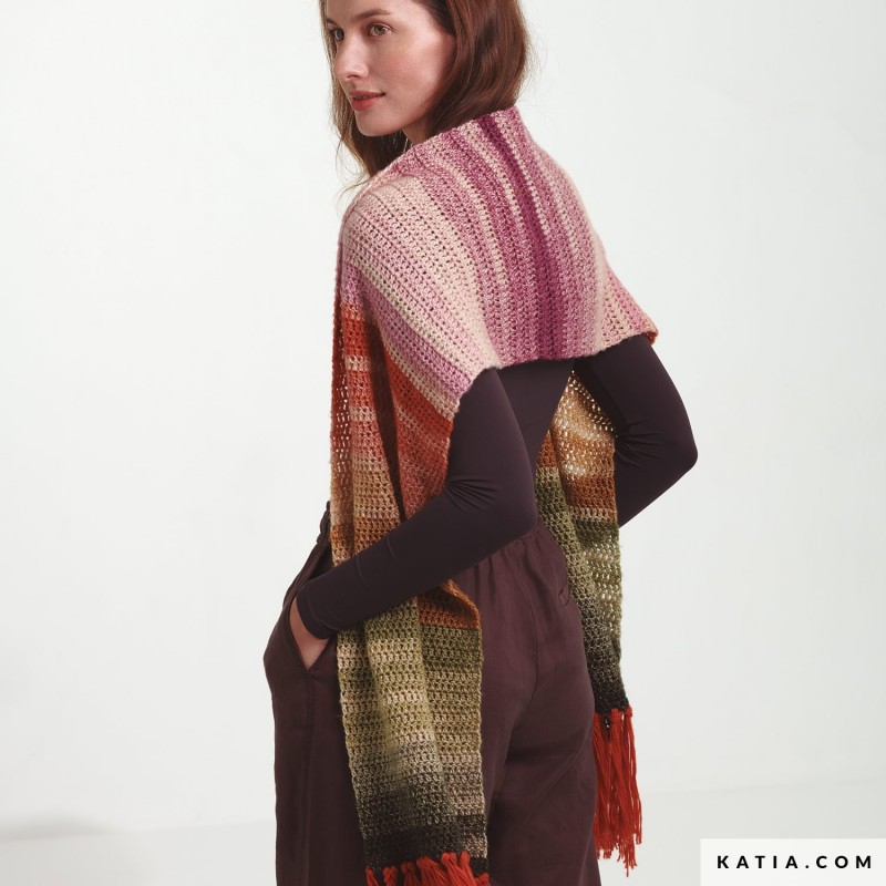 Écharpe femme avec Illusion Mérino de Katia Concept