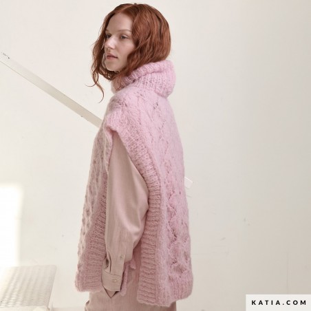 Pull sans manches point fantaisie avec Reiki de Katia Concept Pull sans manches point fantaisie avec Reiki de Katia Concept