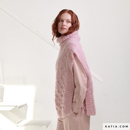 Pull sans manches point fantaisie avec Reiki de Katia Concept Pull sans manches point fantaisie avec Reiki de Katia Concept