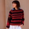 Pull basique tricoté en rond en Bohémian de Katia Concept Pull basique tricoté en rond en Bohémian de Katia Concept