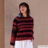 Pull basique tricoté en rond en Bohémian de Katia Concept Pull basique tricoté en rond en Bohémian de Katia Concept