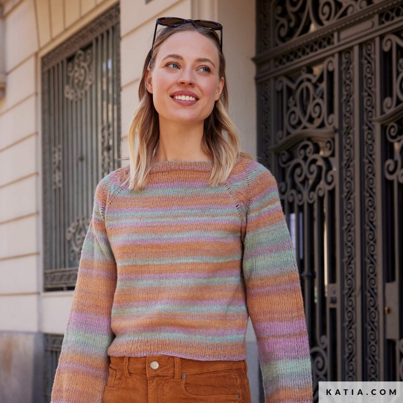 Pull manches raglan avec Aténéa Tones de Katia Concept