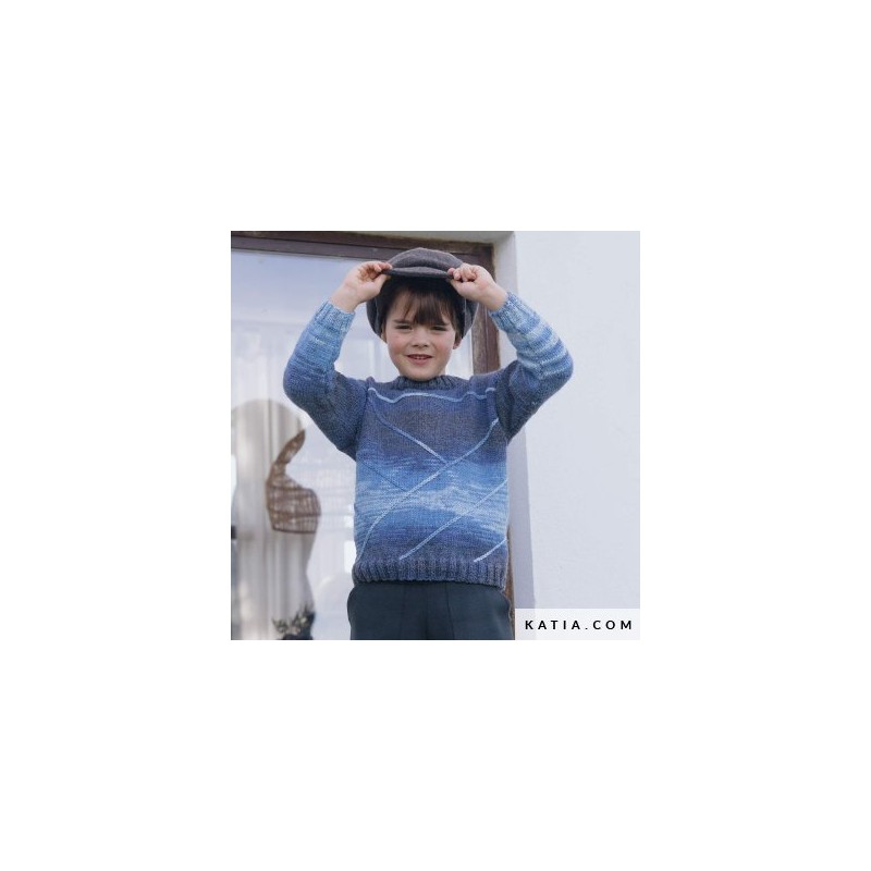 Pull enfant avec Mérino Ombré de Katia