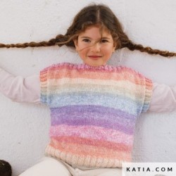 Pull sans manches avec Ultrasoft Colors de Katia