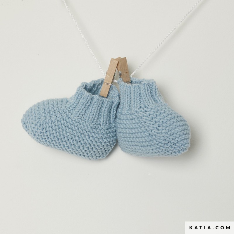 Chaussons bébé avec Mérino Baby de Katia