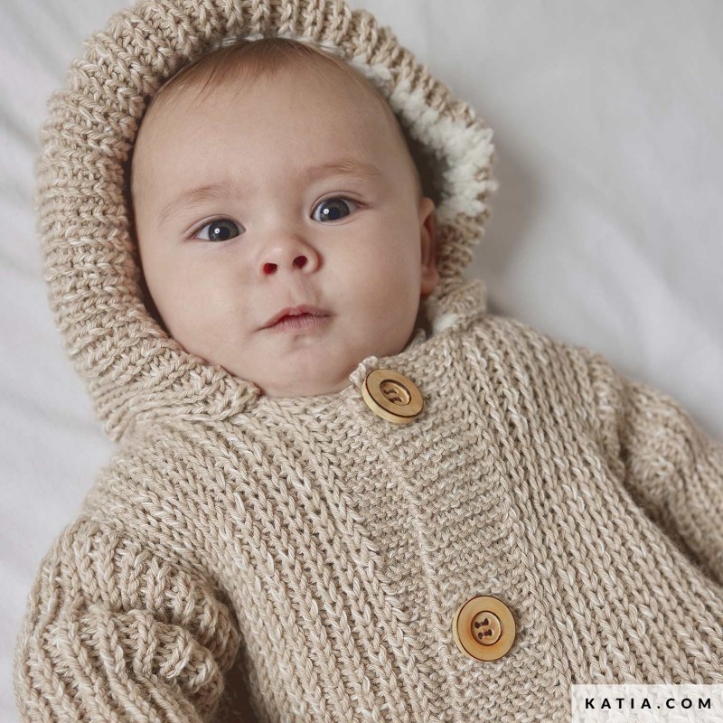 Nid d'ange avec Basic Mérino Popcorn de Katia