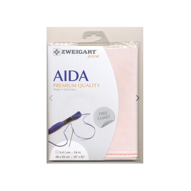 Toile Aïda 5,4 / cm - 14 ct à broder de Zweigart - 3706 / 4110