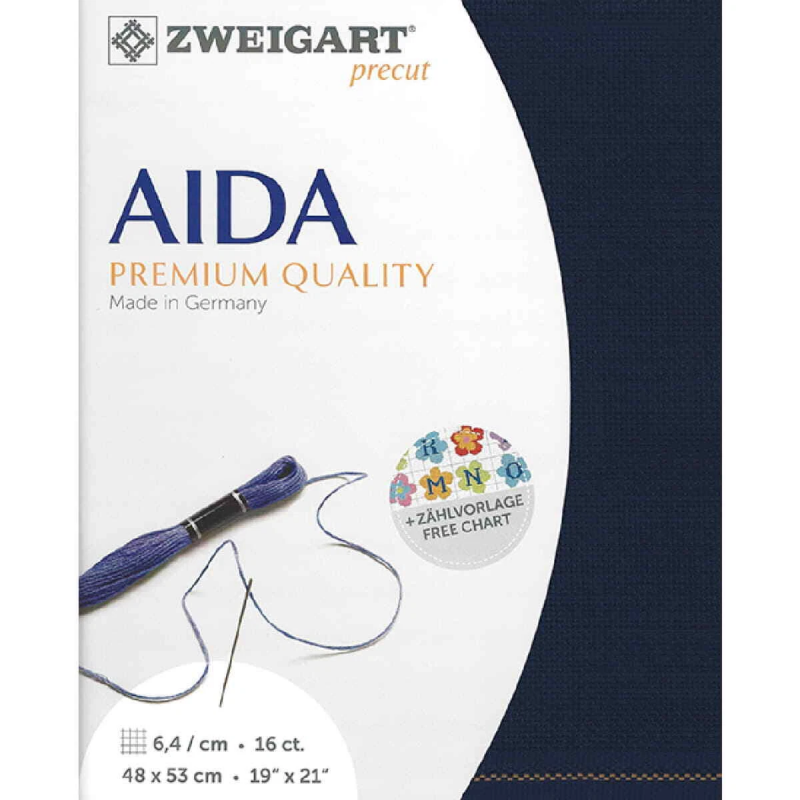 Toile Aïda 6,4 / cm - 16 ct à broder de Zweigart - 3251 / 589