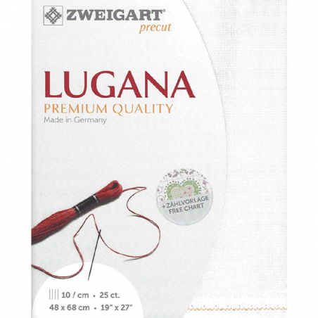 Toile Laguna à broder 10 / cm - 25 ct de Zweigart - 3836 / 100 Toile Laguna à broder 10 / cm - 25 ct de Zweigart - 3836 / 100