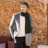Écharpe + Bonnet pour homme avec Mérino Tweed de Katia