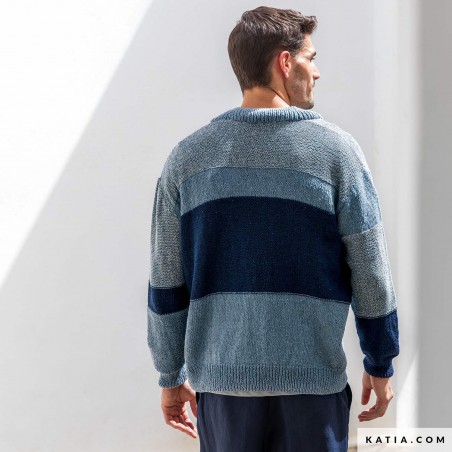 Gilet boutonné pour homme avec Blue Jeans de Katia