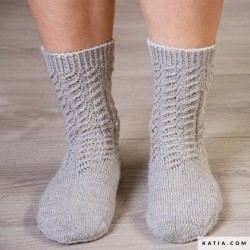 Chaussettes fantaisie homme avec Alpaquina de Katia