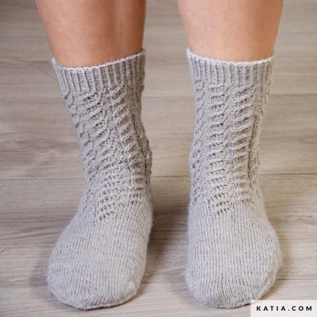 Chaussettes fantaisie homme avec Alpaquina de Katia Chaussettes fantaisie homme avec Alpaquina de Katia