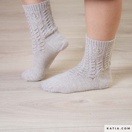 Chaussettes fantaisie homme avec Alpaquina de Katia Chaussettes fantaisie homme avec Alpaquina de Katia