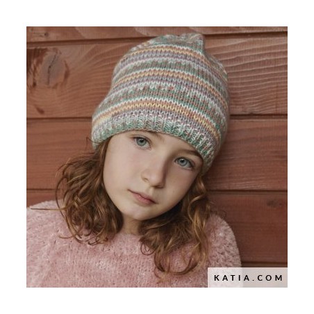 Bonnet multicolore pour enfant avec Baby Jacquard de Katia