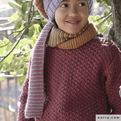 Écharpe facile à tricoter enfant avec Prime Mérino de Katia