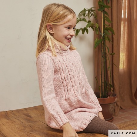 Robe à col roulé avec Mérino Aran de Katia