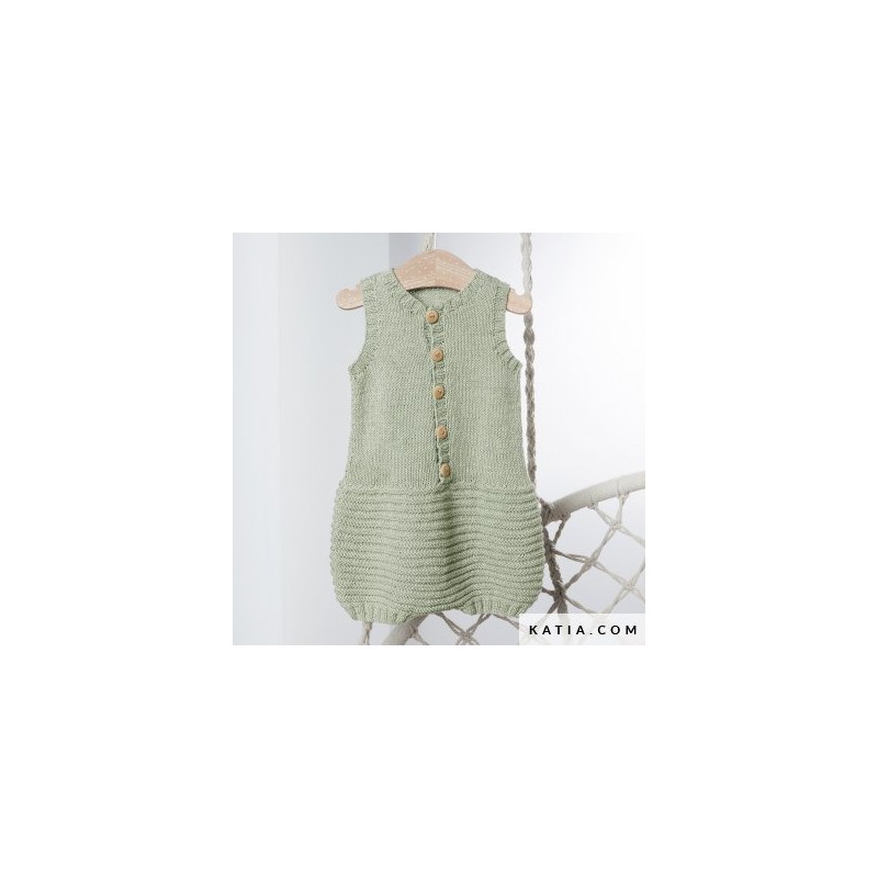 Salopette pour bébé avec Cotton-Cashmère de Katia