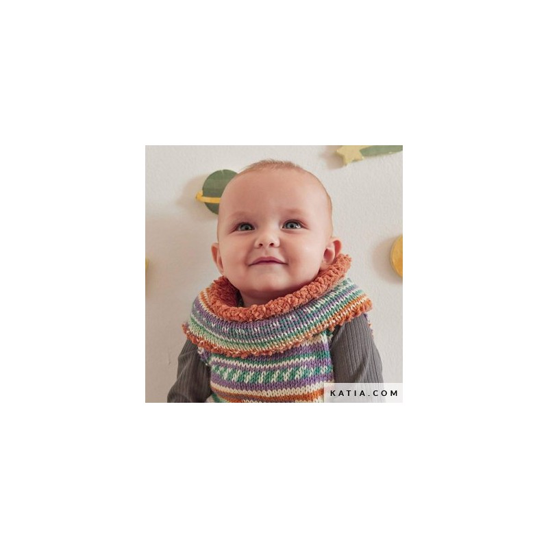 Snood doublé pour bébé avec Baby Jacquard de Katia