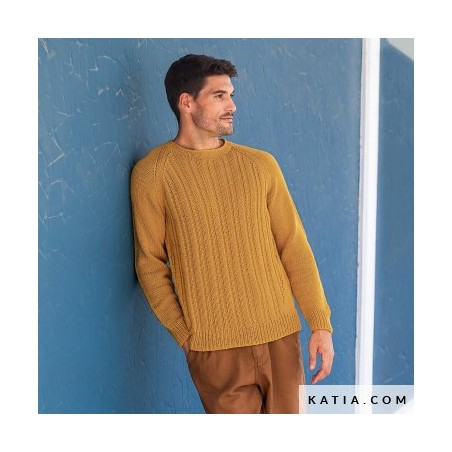 Pull à texture pour Homme en Alabama de Katia