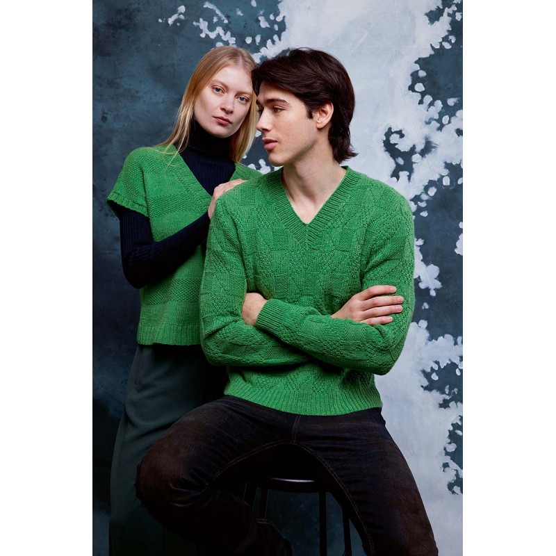 Pull pour homme avec Lambswool de Lang Yarns