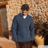 Pull à encolure V pour homme avec Mérino Aran de Katia