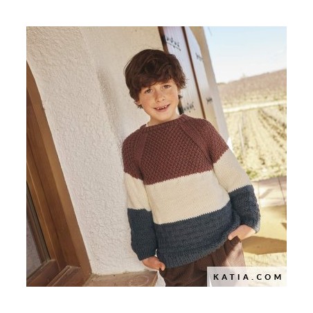 Pull manches raglan avec Mérino Aran de Katia