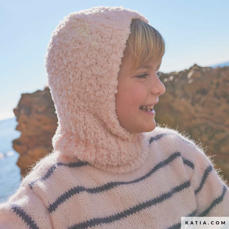 Cagoule pour fille avec Nuvole de Katia