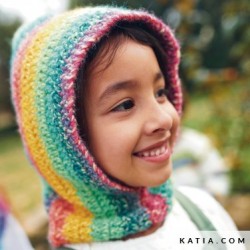 Cagoule à crocheter pour fille avec Funny Aztéca de Katia