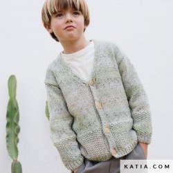 Gilet encolure V pour enfant avec Cricket de Katia
