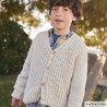 Gilet en tricot pour enfant avec Premium de Katia