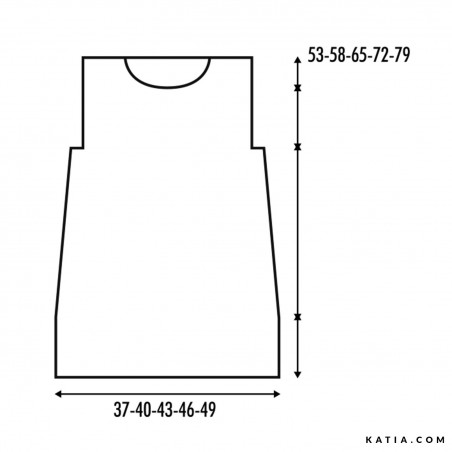 Robe à torsades avec Cotton-Mérino Fine de Katia