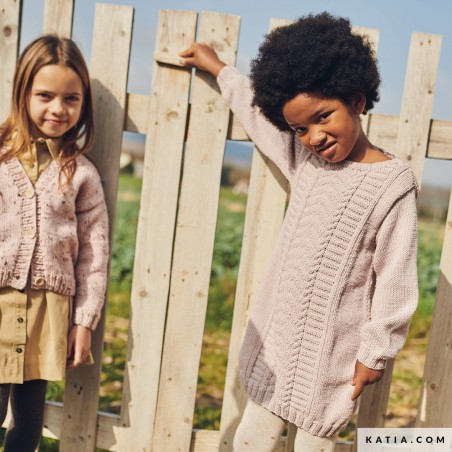 Robe à motif en relief avec Arles Mérino de Katia