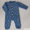 Combinaison bébé avec Basic Mérino Popcorn de Katia
