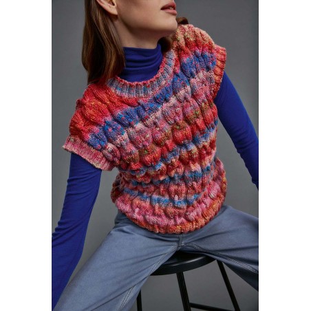 Débardeur pour femme avec Magnolia de Lang Yarns Débardeur pour femme avec Magnolia de Lang Yarns