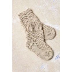Chaussons bébé avec Baby Cotton Naturally Colored de Lang Yarns