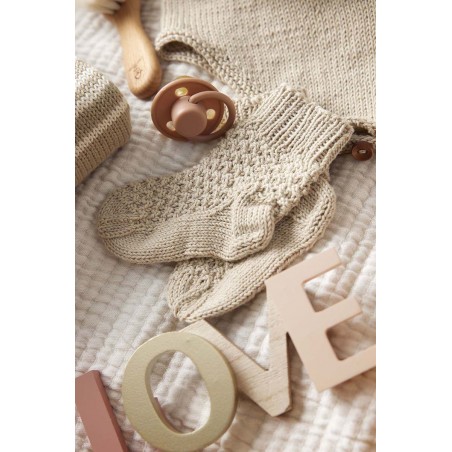 Chaussons bébé avec Baby Cotton Naturally Colored de Lang Yarns