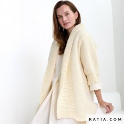 Manteau oversize avec Light Alpaca Mérino de Katia