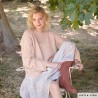Pull en dentelle au crochet avec SILKY MOHAIR Laine de Katia